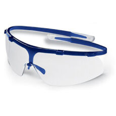 Uvex Super G szemüveg, víztiszta lencsével, kék kerettel