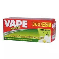 Vape szúnyogírtó lap Herbal 360 órás, 30db-os