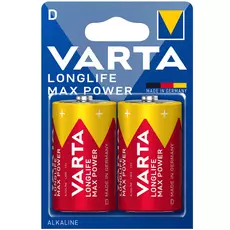 Varta Longlife Max Power LR20 mikro elem, D, 1.5V, 2db