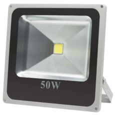 LED reflektor, vékonyított, kül- és beltéri, hideg fehér, 50W