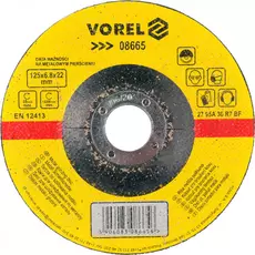 Vorel Csiszolókorong fémhez 125x6.8x22 mm
