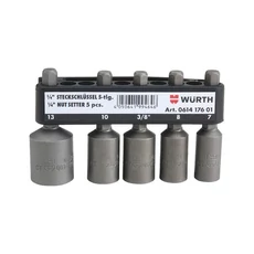 Würth gépi dugókulcs készlet, 1/4&quot;, 5 darabos