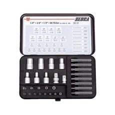 Würth bit és dugókulcs készlet, zebra, TX, 10mm, 30 darabos