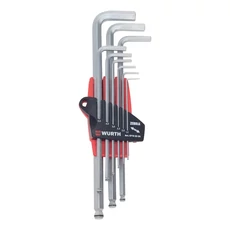 Würth imbuszkulcs készlet biztosító alátéttel, SW1.5-10, 9 részes