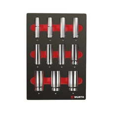 Würth 1/2&quot; dugókulcs készlet hosszú, 4.4.1, 11 részes