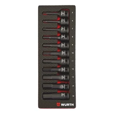 Würth 1/2" gépi dugókulcs készlet, hatlapú 2.4.1, 11 részes