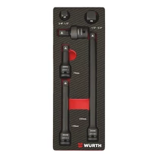 Würth 1/2” gépi dugókulcs tartozékkészlet, 2.4.1, 6 részes