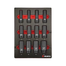 Würth 1/2&quot; gépi dugókulcs készlet, belső hatlapú 4.4.1, 12 részes