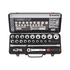 Würth 1/2"-os dugókulcs készlet, hatlapú, 23db