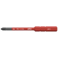Wiha electric SlimBit Phillips bithegy, cserélhető, PH1x75mm, 3.8Nm