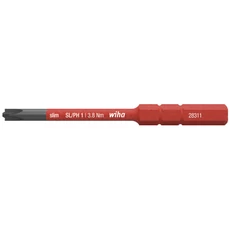 Wiha SoftFinish electric slimBit VDE bithegy, cserélhető, SL/PH1x75mm, 3.8Nm