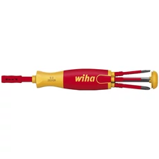 Wiha LiftUp szigetelt nyeles bittartó készlet, SL+PH+SL/PZx75mm slimbit, 6 részes