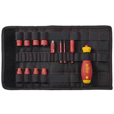 WIHA 43467 slimVario csavarhúzó és dugókulcs készlet, VDE, 1/4&quot;, 14 részes