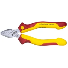 Wiha Professional electric saruzó (krimpelő) fogó, szigetelt, 180mm, 0.25-16mm2