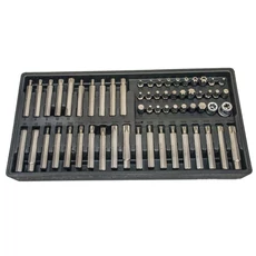 Winmax Tools bitkészlet dugókulccsal, Imbusz, Torx, XZN, 60db