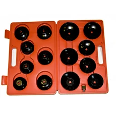 Winmax Tools olajszűrő leszedő dugókulcs készlet, 3/8&quot;, 15 db-os