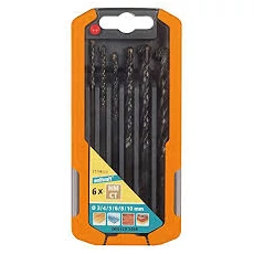 Univerzális fúrószár készlet dobozban 6 db, Ø 3,4,5,6,8,10 mm