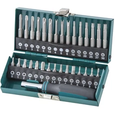 Wolfcraft bitkészlet biztonsági csavarokhoz, 31 részes