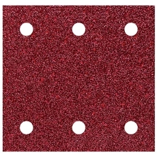Wolfcraft 10db tépőzáras csiszolólap korund K60,120,240 perforált 100x115mm 