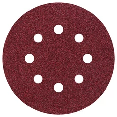 Wolfcraft 5db tépőzáras csiszolókorong korund K120 Ø125mm perforált 