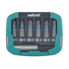 Wolfcraft Bit-box csavarozó bit készlet Solid, 7 részes