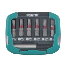 Wolfcraft Bit-box csavarozó bit készlet Solid, 7 részes