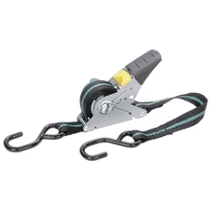 Wolfcraft Racsnis szalagfeszítő felcsévélővel és akasztóval, 4 m  Wolfcraft Racsnis szalagfeszítő felcsévélővel és akasztóval, 4 m