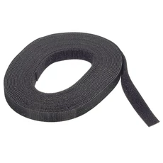 Wolfcraft háztartási tépőzárszalag fekete 10mmx5m