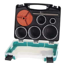 Wolfcraft HM koronafúró készlet  ø33,53,67,73,83mm műanyagdobozban.