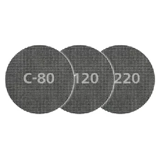 Wolfcraft 5db csiszolórács korong gipszkartonhoz és fához, tépőzáras 125mm