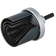 Wolfcraft lyukfűrész 4 részes  ø25,35,43,53mm S=6mm, fémtest. 
