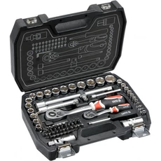 Yato dugókulcs készlet racsnis hajtókarral, 1/2&quot;, 1/4&quot;, 72db-os