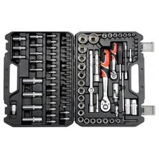 Yato YT-12691 dugókulcs készlet, racsnis hajtókarral 1/2"-1/4", 82db-os