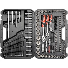 Yato YT-38801 Dugókulcs készlet racsnis hajtókarral 1/2", 1/4", 3/8" 120db-os