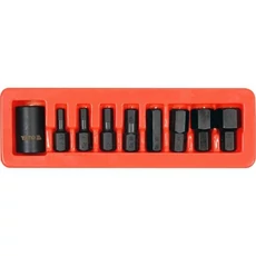 Yato üthető dugókulcs készlet, Imbusz, 6-19mm, 1/2&quot;, 9 részes