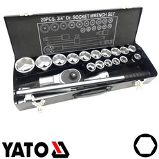 Yato dugókulcs készlet, 3/4&quot;, 19-50mm, 20db-os