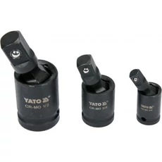 Yato Gépi csuklós csatlakozó készlet, 1/4"-3/8"- 1/2", 3db-os