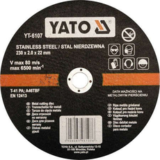 Yato Fémvágókorong, Inox, 125x22x2.5mm
