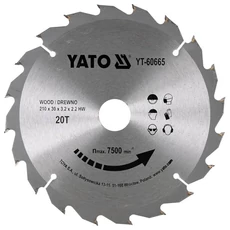 Yato körfűrészlap fához, vídiás, 210x30x2.2mm, 20T