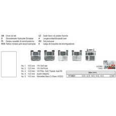 Yato Lengéscsillapító kiszedő készlet 5db-os  Yato Lengéscsillapító kiszedő készlet 5db-os