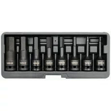 Yato gépi bit dugókulcs készlet, imbusz, 1/2", 6-19mm, 8db-os