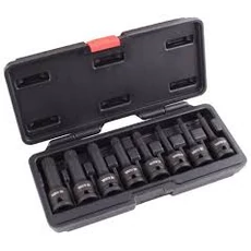 Yato Üthető dugókulcs készlet 8 részes SPLINE M5-M18 1/2"