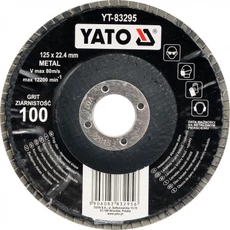 Yato Lamellás csiszolótárcsa, döntött, 125mm, P100 