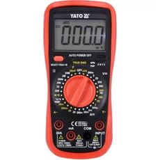 Yato Digitális multiméter 0-600V, 0-20A Yato Digitális multiméter 0-600V, 0-20A