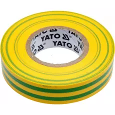 Yato Szigetelőszalag, elektromos, 15x0.13mmx20m, sárga-zöld