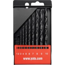Yato Fémfúró készlet, HSS, 1-10mm, 10 darabos
