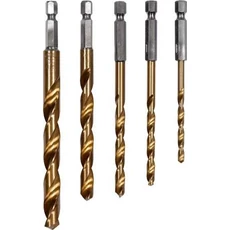 Yato Fémfúró készlet, HSS Titan, 1/4", 4-10mm, 5darabos 