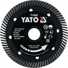 Yato Gyémantvágó korong, Turbo, 125x22.2x10mm Yato Gyémantvágó korong, Turbo, 125x22.2x10mm