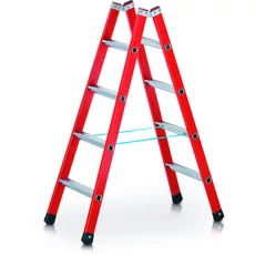 Zarges EFAmix B kétoldalas állólétra, GFK-alu, 2x10 fokos, 2.86m