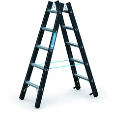 Zarges Megastep B kétoldalas állólétra, alu, 2x5 fokos, 1.47m Zarges Megastep B kétoldalas állólétra, alu, 2x5 fokos, 1.47m